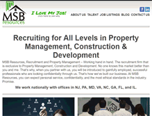 Tablet Screenshot of msbresources.com